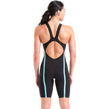 Arena - Women's Open-Back Powerskin Carbon Air3 Kneeskin – Back/Teal