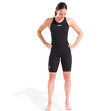 Arena - Women's Open-Back Powerskin Carbon Air3 Kneeskin – Back/Teal