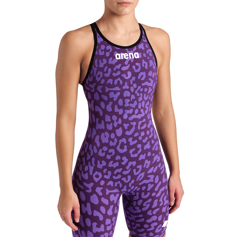 Arena - Women's Powerskin Carbon-Air2 Leopard Open Back – Violet