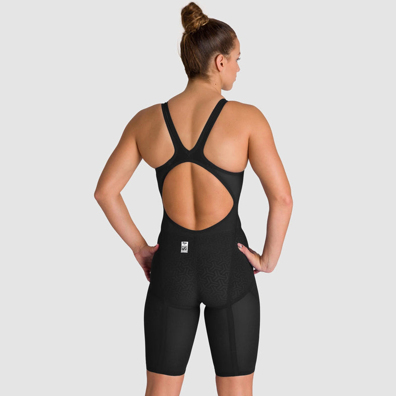 Arena - Women's Powerskin Carbon-Glide Open Back Tech Suit - Black/Gold