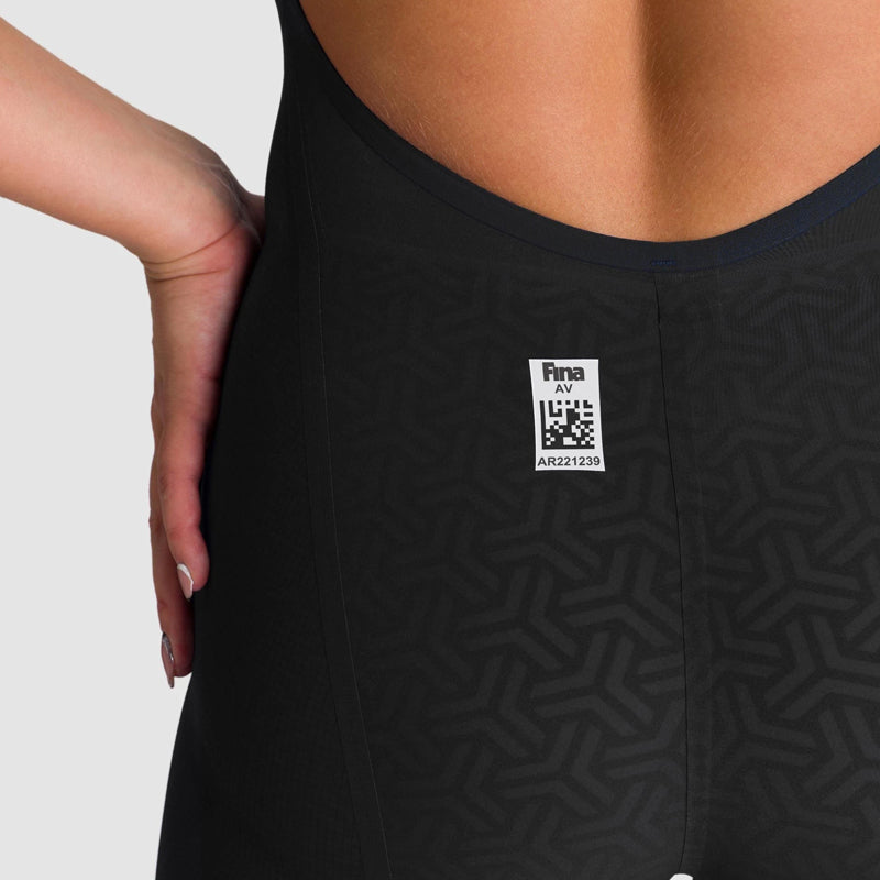 Arena - Women's Powerskin Carbon-Glide Open Back Tech Suit - Black/Gold