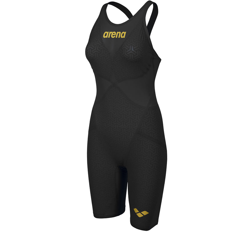 Arena - Women's Powerskin Carbon-Glide Open Back Tech Suit - Black/Gold