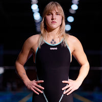 Arena - Women's Powerskin Primo Open Back – Black/Teal