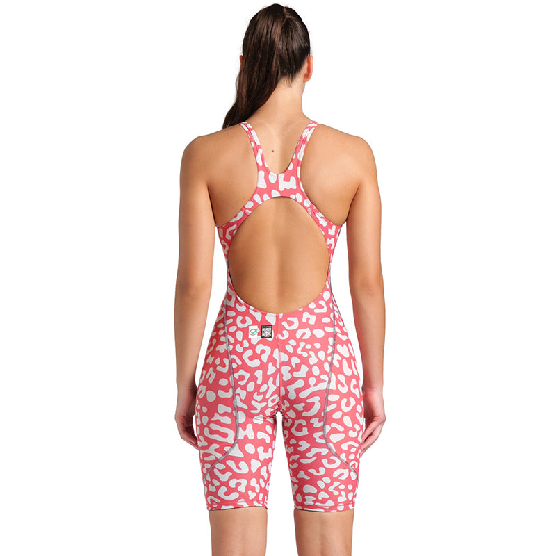 Arena - Women's Powerskin ST Next Leopard Open Back – Geranium