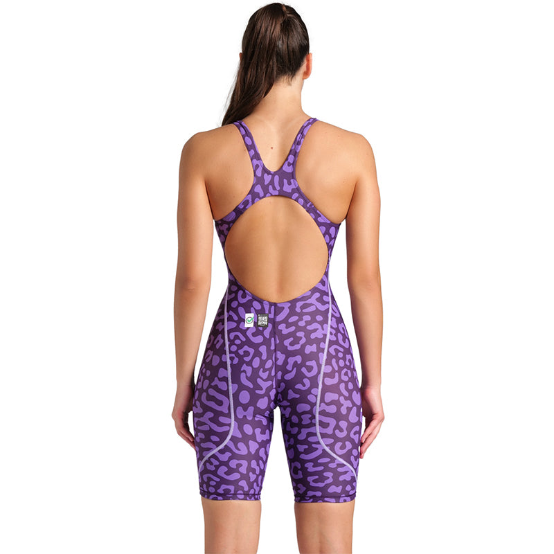 Arena - Women's Powerskin ST Next Leopard Open Back – Violet