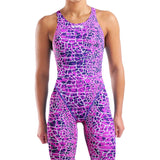 Arena - Women's Powerskin ST Next Snakeskin Open Back – Snake/Pink