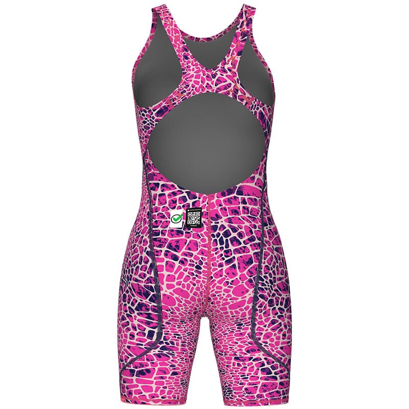 Arena - Women's Powerskin ST Next Snakeskin Open Back – Snake/Pink