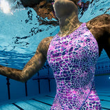Arena - Women's Powerskin ST Next Snakeskin Open Back – Snake/Pink