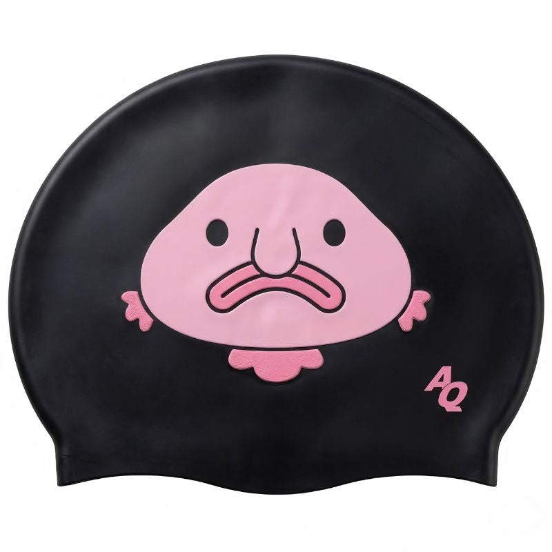 Blob Fish Silicone Swim Hat - Black