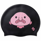 Blob Fish Silicone Swim Hat - Black