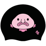 Blob Fish Silicone Swim Hat - Black