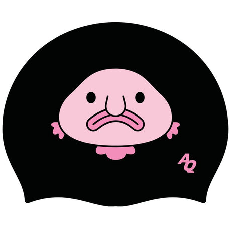 Blob Fish Silicone Swim Hat - Black