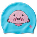 Blob Fish Silicone Swim Hat - Blue