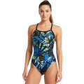 Dolfin - XtraSleek Eco Torrent V-2 Back Swimsuit (Blue/Green)