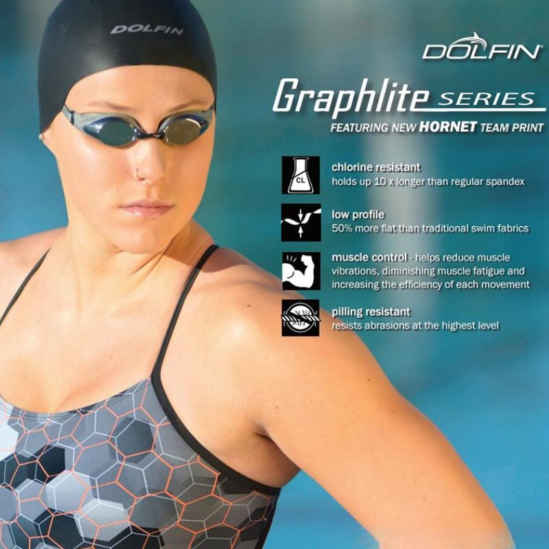 Dolfin - Hornet Cross Back One Piece Steel Swimsuit