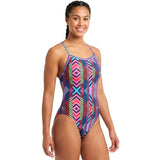 Dolfin Uglies - Revibe Diamond Tie Back One Piece Swimsuit
