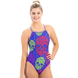 Dolfin Uglies - Sugar Skulls V-2 Back One Piece Swimsuit