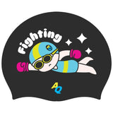 Fighting Silicone Swim Hat - Black