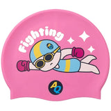 Fighting Silicone Swim Hat - Pink