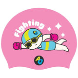 Fighting Silicone Swim Hat - Pink