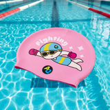 Fighting Silicone Swim Hat - Pink