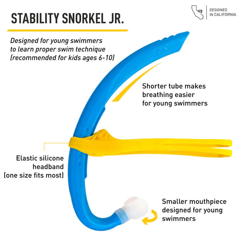 FINIS - Stability Junior Snorkel - Ocean Blue
