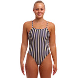 Funkita - Admiralty Stripe - Ladies Eco Tie Me Tight One Piece