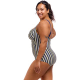 Funkita - Admiralty Stripe - Ladies Ruched One Piece