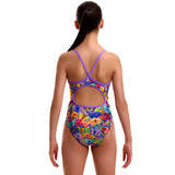 Funkita - Austin Flowers - Girls Eco Diamond Back One Piece