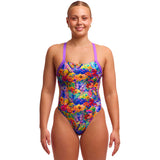 Funkita - Austin Flowers - Ladies Eco Brace Free One Piece