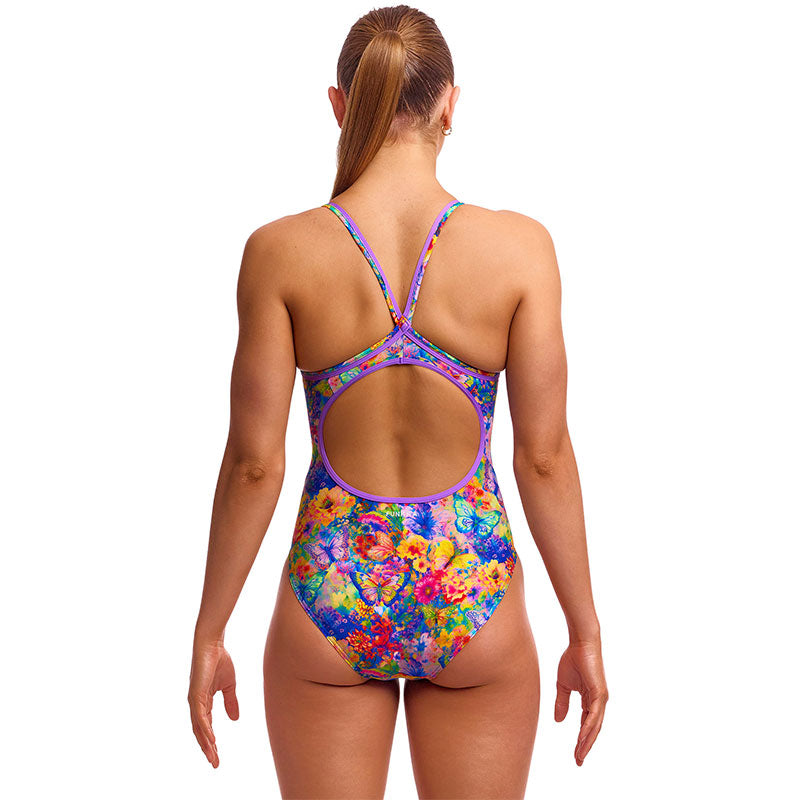 Funkita - Austin Flowers - Ladies Eco Diamond Back One Piece