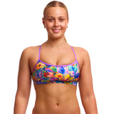 Funkita - Austin Flowers - Ladies Eco Swim Crop Top