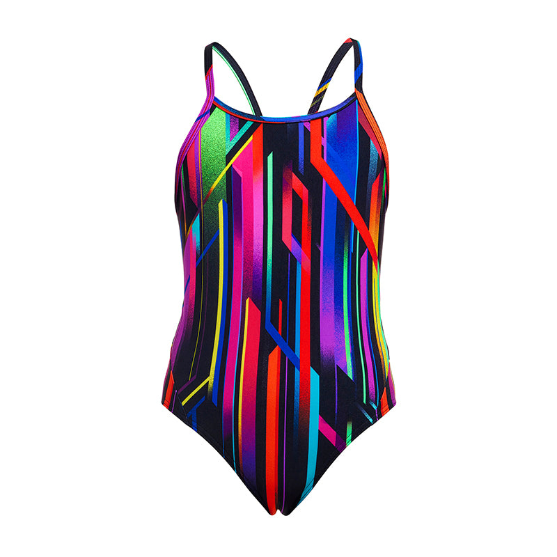 Funkita - Baby Beamer - Girls Eco Diamond Back One Piece