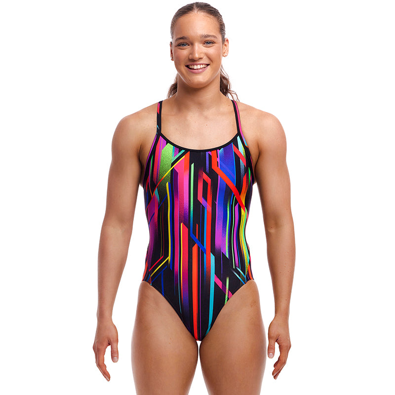 Funkita - Baby Beamer - Ladies Eco Diamond Back One Piece