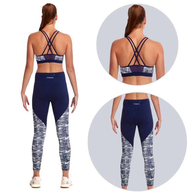 Funkita - Bar Bell - Bondage Crop Top & Split Time 7/8 Tight