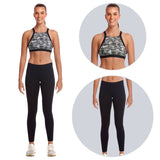 Funkita - Bar Tack High Neck Crop Top & Black Full Speed Full Length Tight