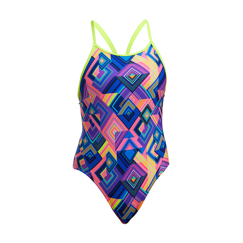 Funkita - Be Square - Girls Eco Diamond Back One Piece