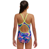 Funkita - Be Square - Girls Eco Diamond Back One Piece