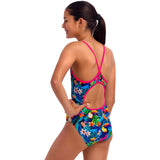 Funkita - Birdie Wordie - Girls Eco Diamond Back One Piece