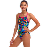 Funkita - Birdie Wordie - Girls Eco Diamond Back One Piece