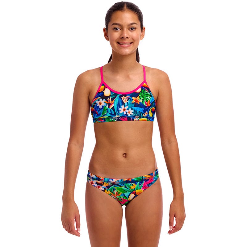 Funkita - Birdie Wordie - Girls Eco Racerback Two Piece