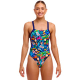 Funkita - Birdie Wordie - Ladies Eco Brace Free One Piece