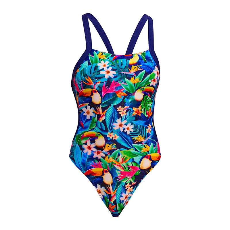 Funkita - Birdie Wordie - Ladies Eco Brace Free One Piece