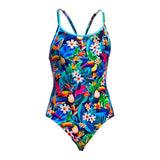 Funkita - Birdie Wordie - Ladies Eco Diamond Back One Piece