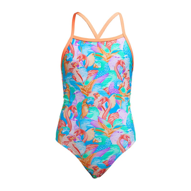 Funkita - Birdsville - Girls Eco Tie Me Tight One Piece