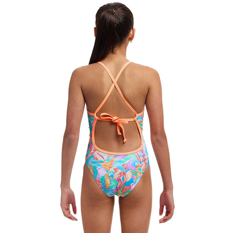 Funkita - Birdsville - Girls Eco Tie Me Tight One Piece