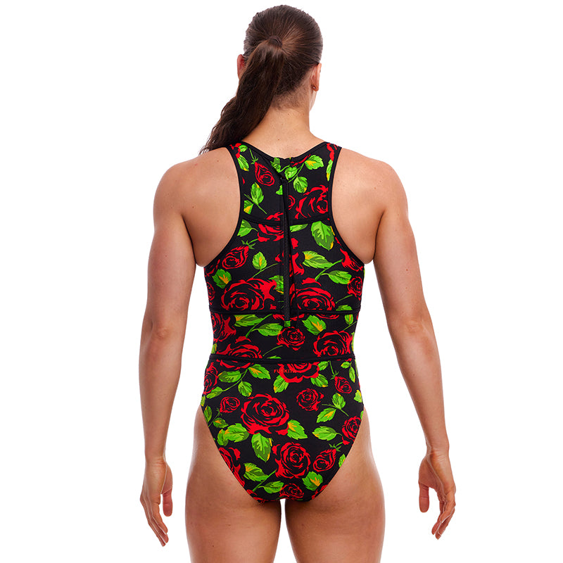 Funkita - Black Rose - Ladies Hi Flyer One Piece