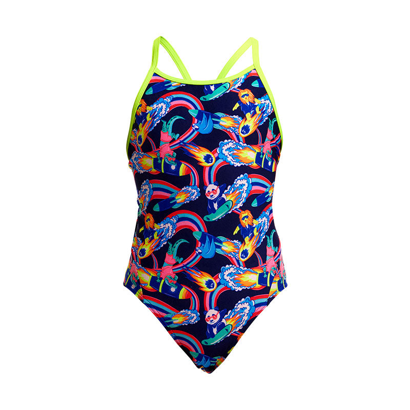 Funkita - Blast Buddies - Girls Eco Diamond Back One Piece