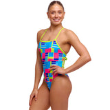 Funkita - Blok Tok - Ladies Eco Tie Me Tight One Piece