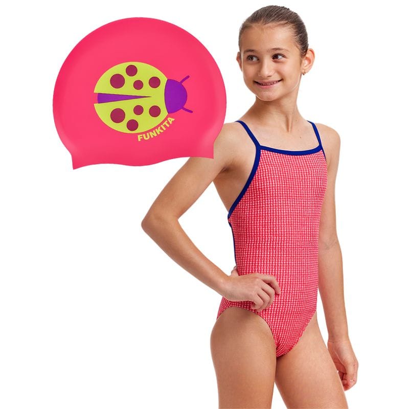 Funkita - Blood Hound Girls Tie Me Tight & Lady Birdie Swimming Cap